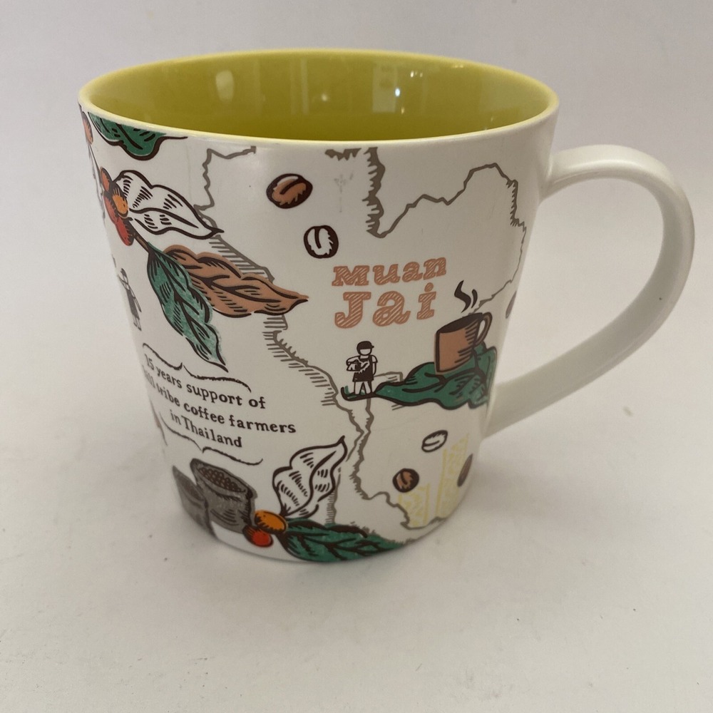 Starbucks Muan Jai Passion Mug You Are Here Thailand Destination Cup - 16oz